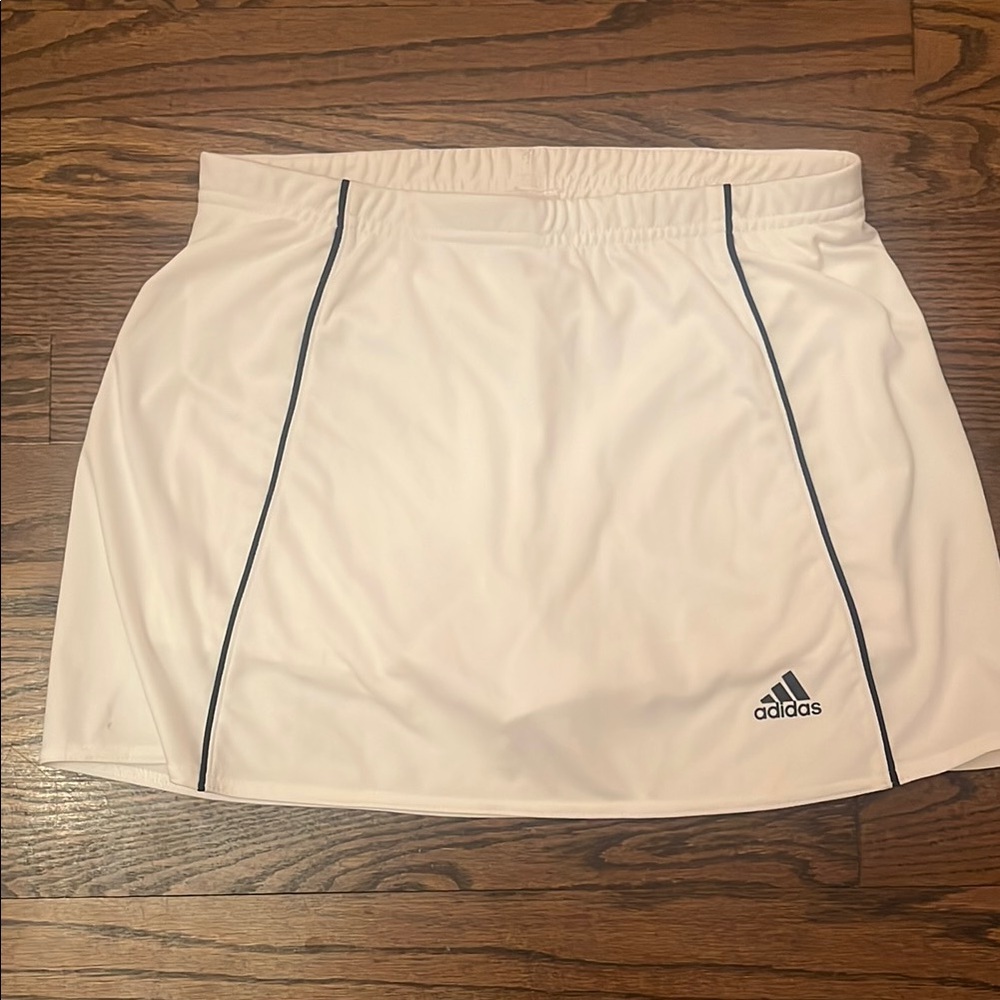 Adidas White Mini Skirt Athletic Casual